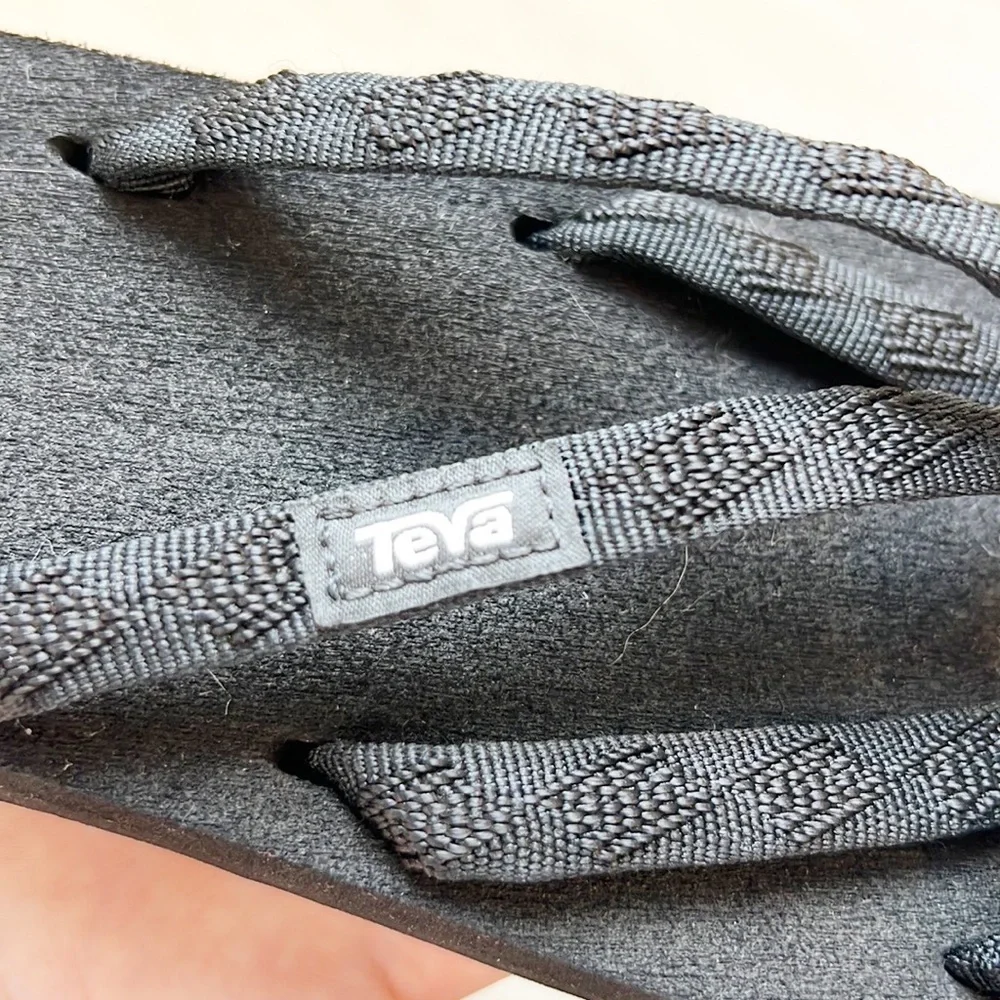 NWOT Teva Women's Olowahu Flip-Flop Black size 8_4